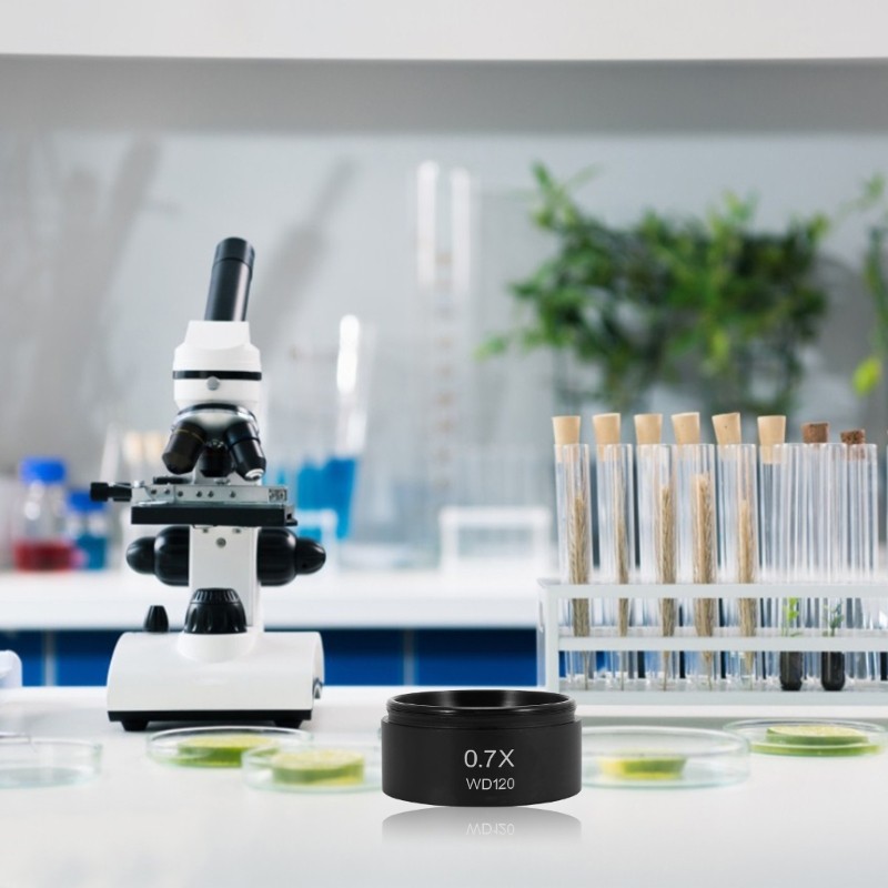 0.7X Trinocular Stereo Microscope Auxiliary Objective Lens Microscope Part