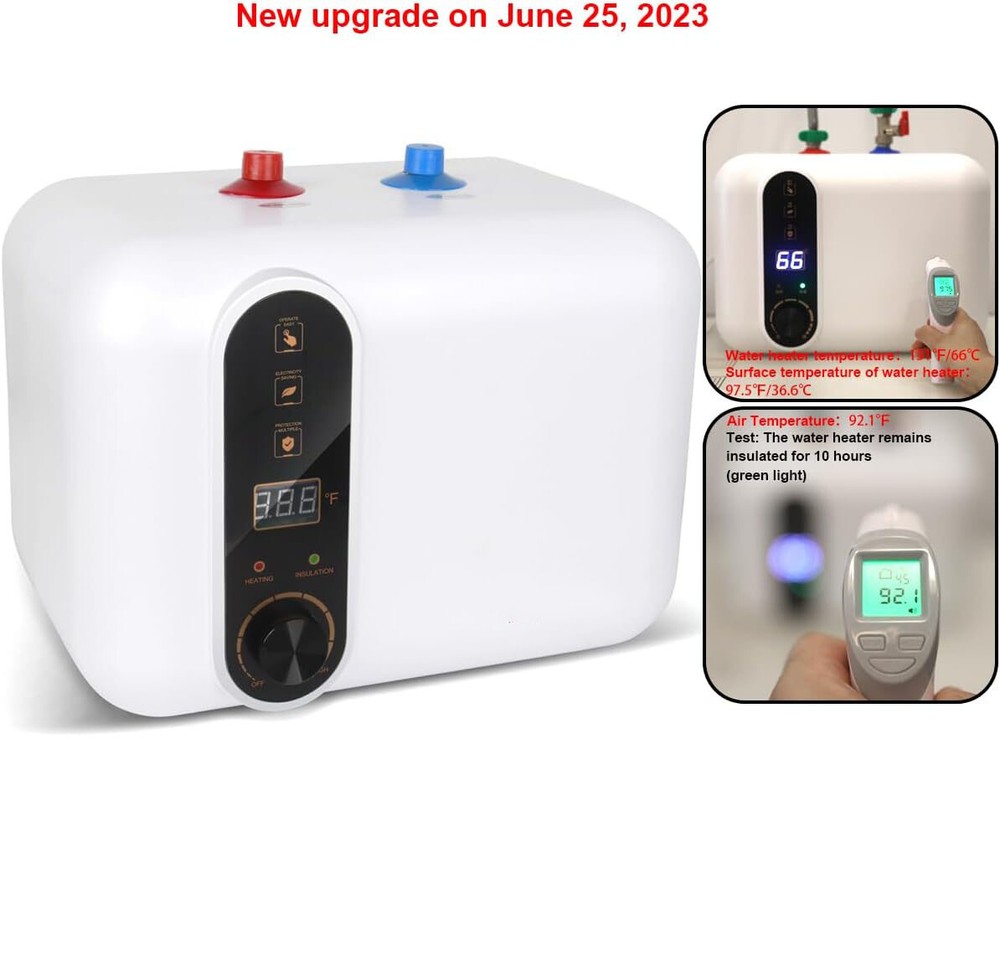 RV 10L 110V Instant Electric Hot Water Heater Shower Compact Mini-Tank Storage