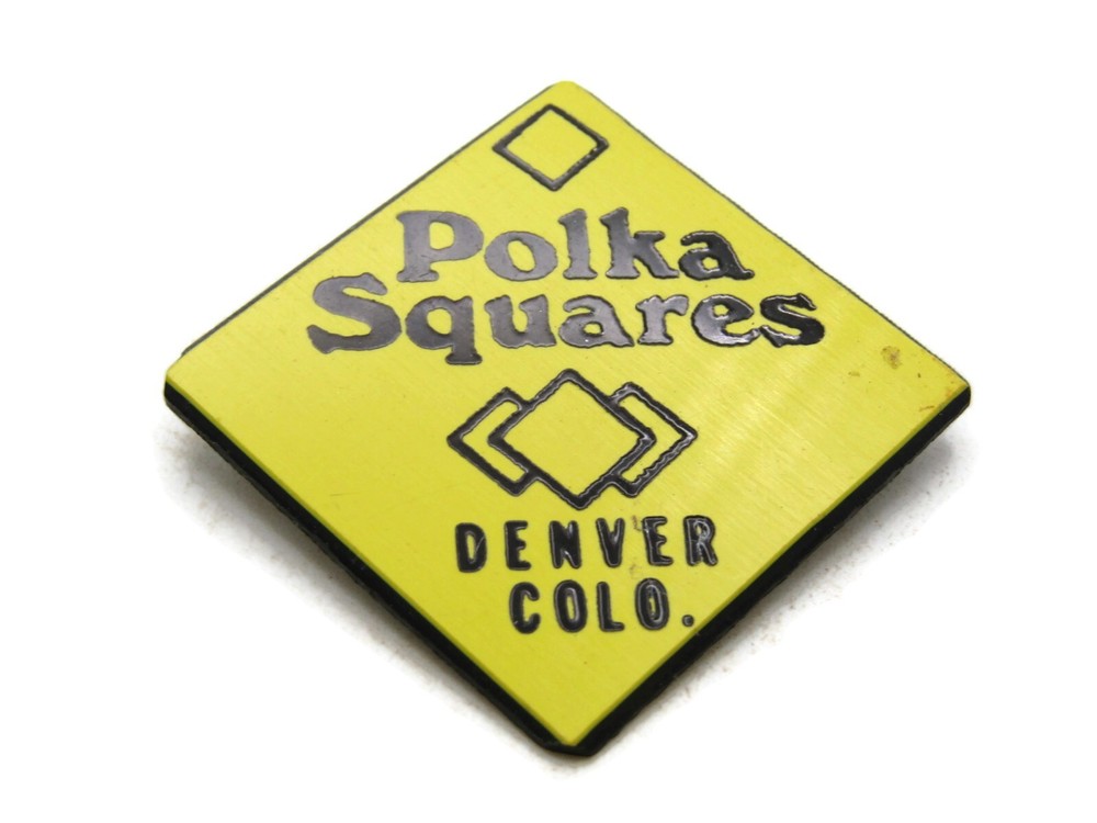Polka Squares Denver Colo. Pin
