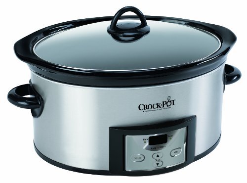 Crock-Pot 6-Quart Countdown Programmable Oval Slow Cooker with Dipper