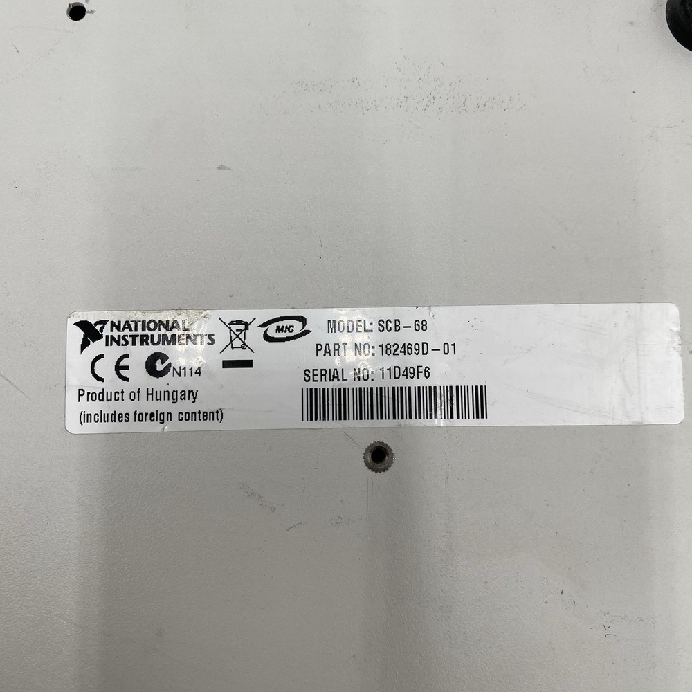 NATIONAL INSTRUMENTS SCB-68