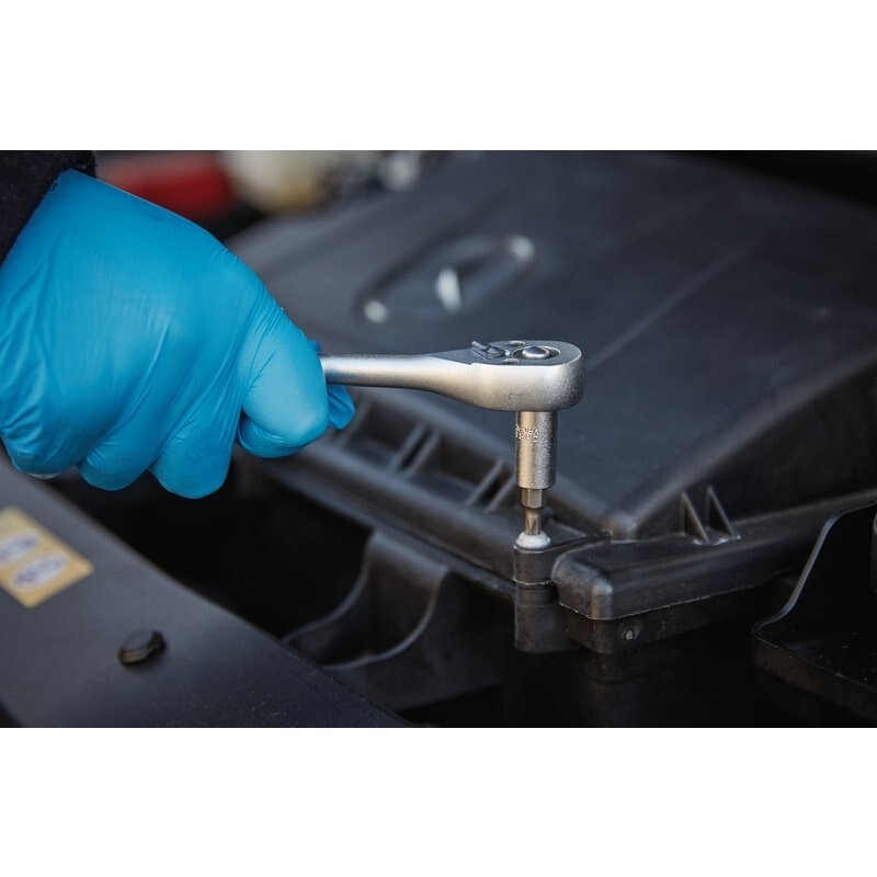 DRAPER Socket Set, 1/4" Sq. Dr. (35 Piece)