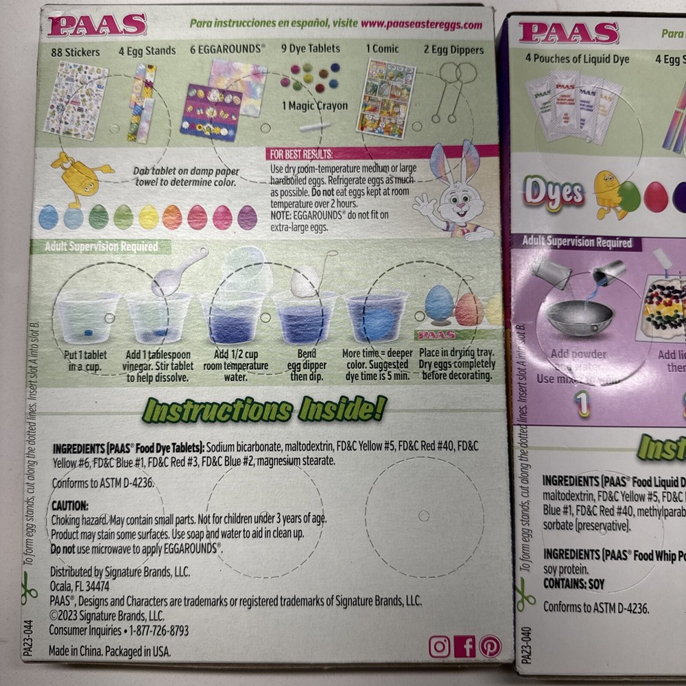PAAS Easter Egg Decorating Kits – Color Whip & Deluxe Kit 2-Pack