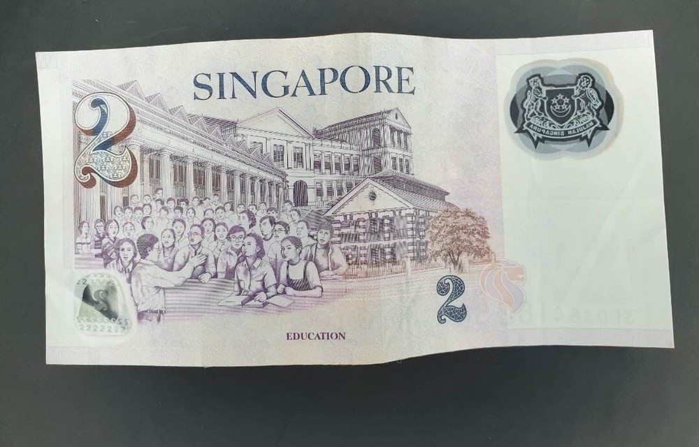SINGAPORE 2006 polymer $2 Dollars MAS note #3FD364182