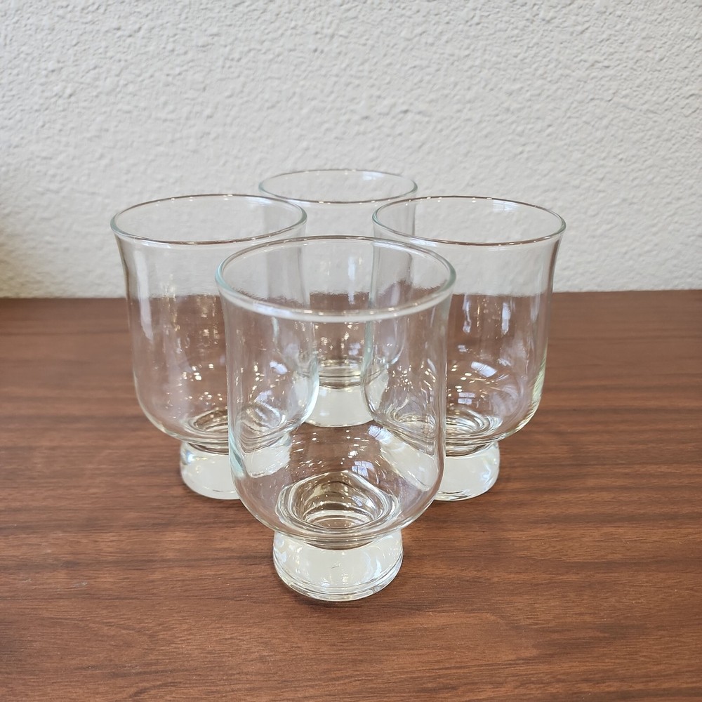 Aurora by Tuscany Crystal Solid Base drinkware Stackable 12 oz Glasses MCM