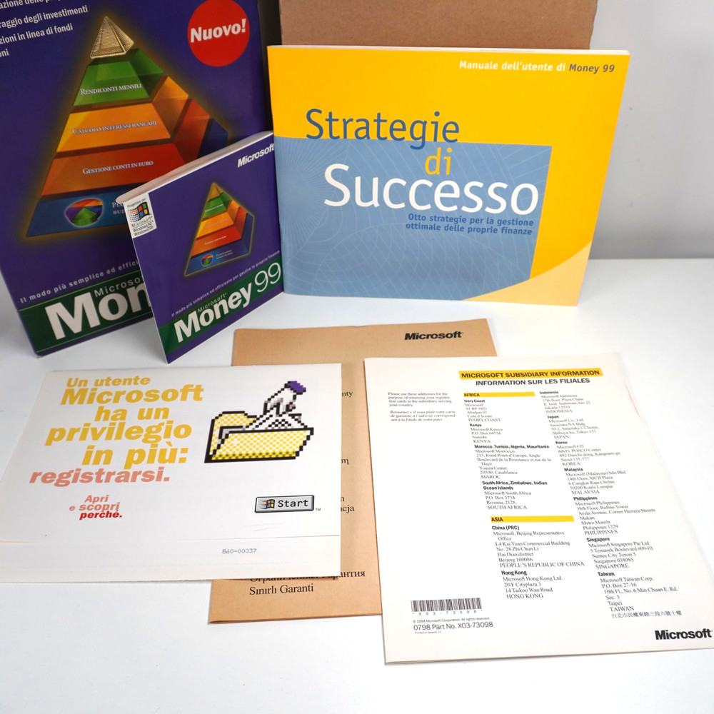 Microsoft Money 99 Windows CD-ROM - For Windows 95 / NT - Complete Box