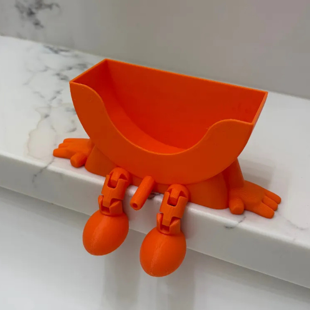 Scrub Daddy Sponge Holder Peeing Articulating Moving Legs Funny Gift Kitchen