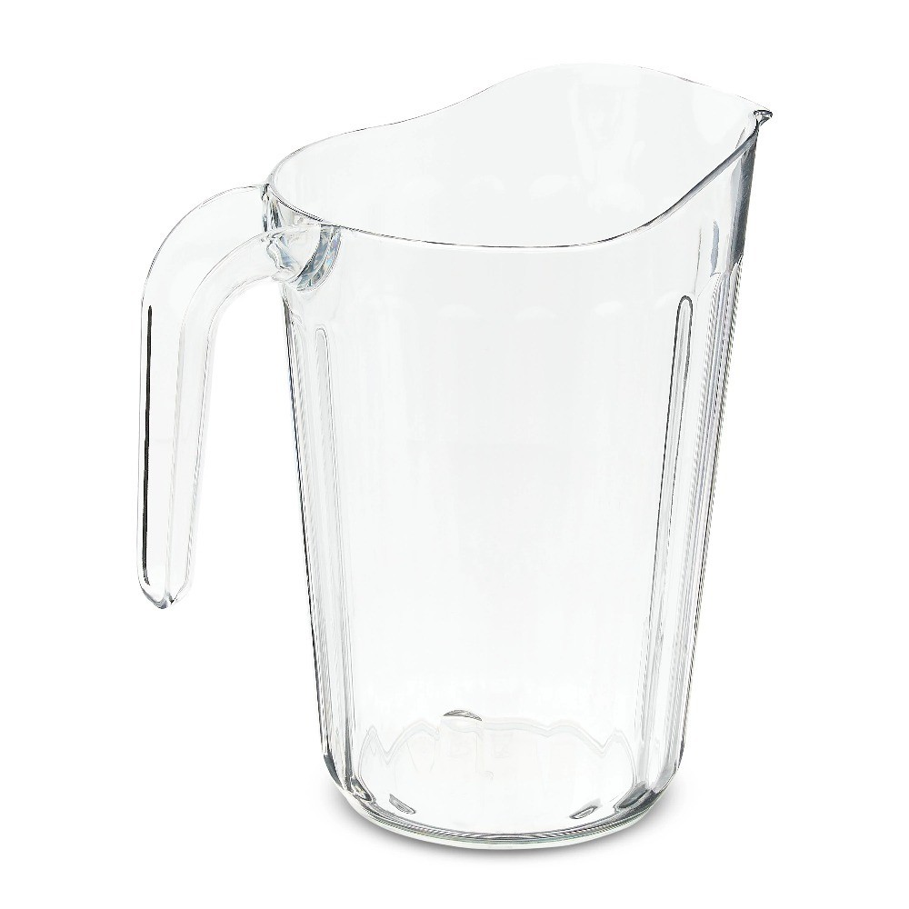 Clear Plastic Stackable Pitcher 60 Oz Capacity Bulk Pack Food Safe Pitcher with