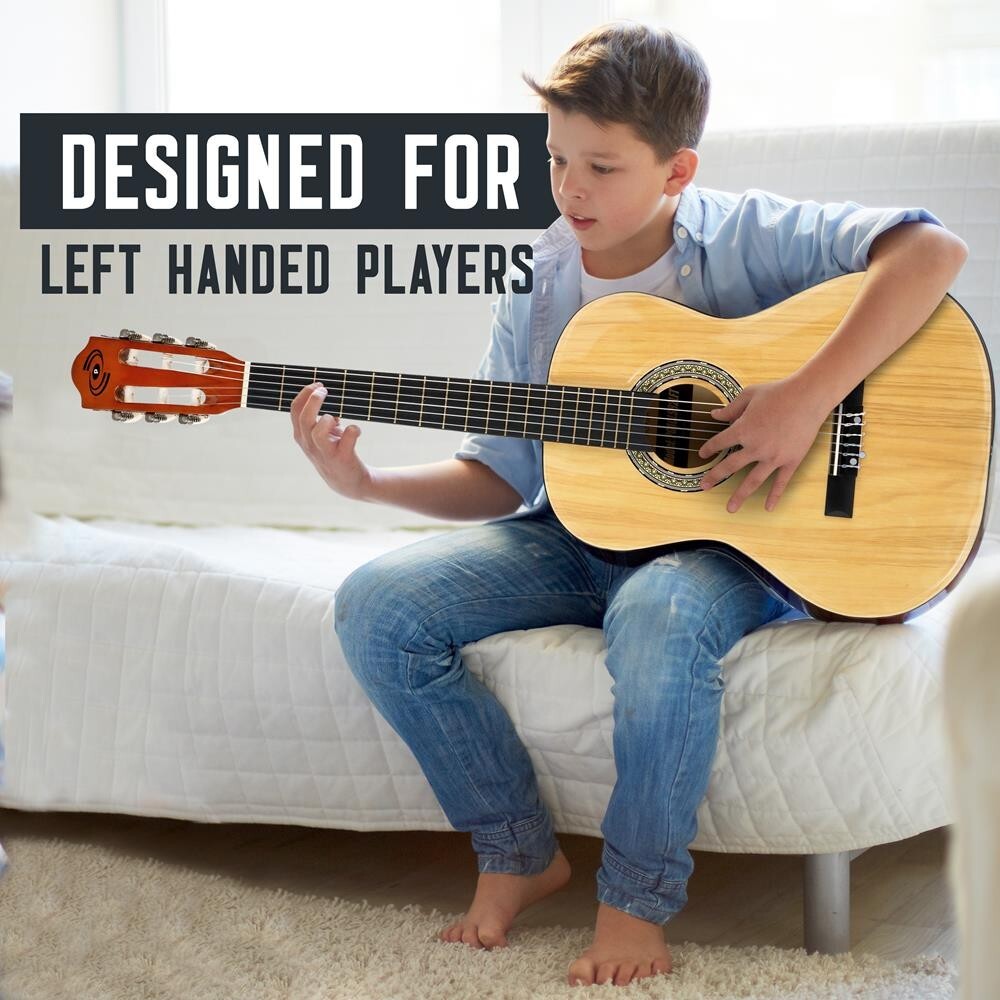 Pyle 36'' 6-String Classical Guitar - Guitar & Accessory Kit (Nature Color)