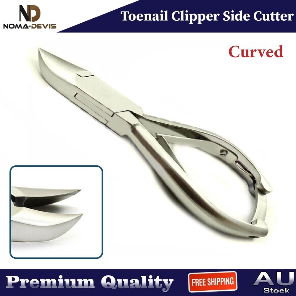 Heavy Duty Professional Thick Toe Nail Side Cutter Pattern Handle Curved X5 NEW