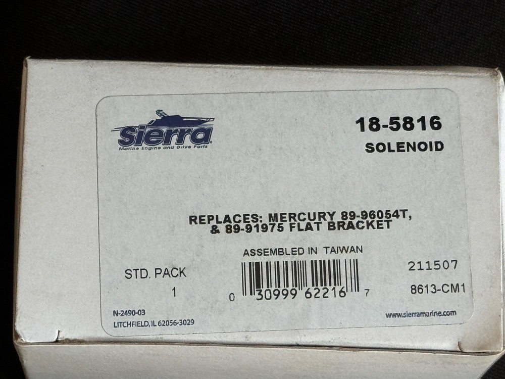 Sierra Solenoid #18-5816