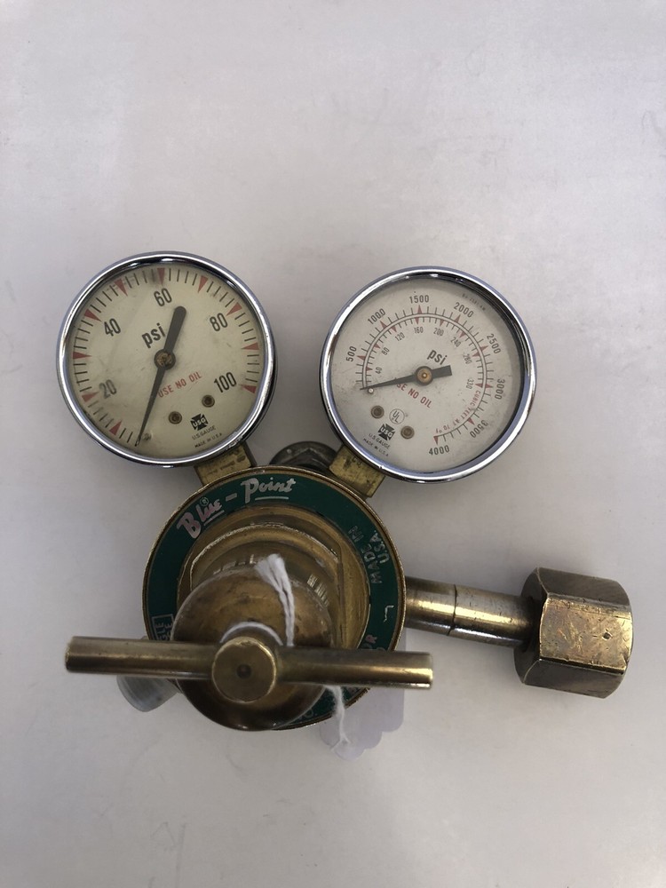 Vintage Oxygen Regulator. Snap On. Blue Point Model BSS250