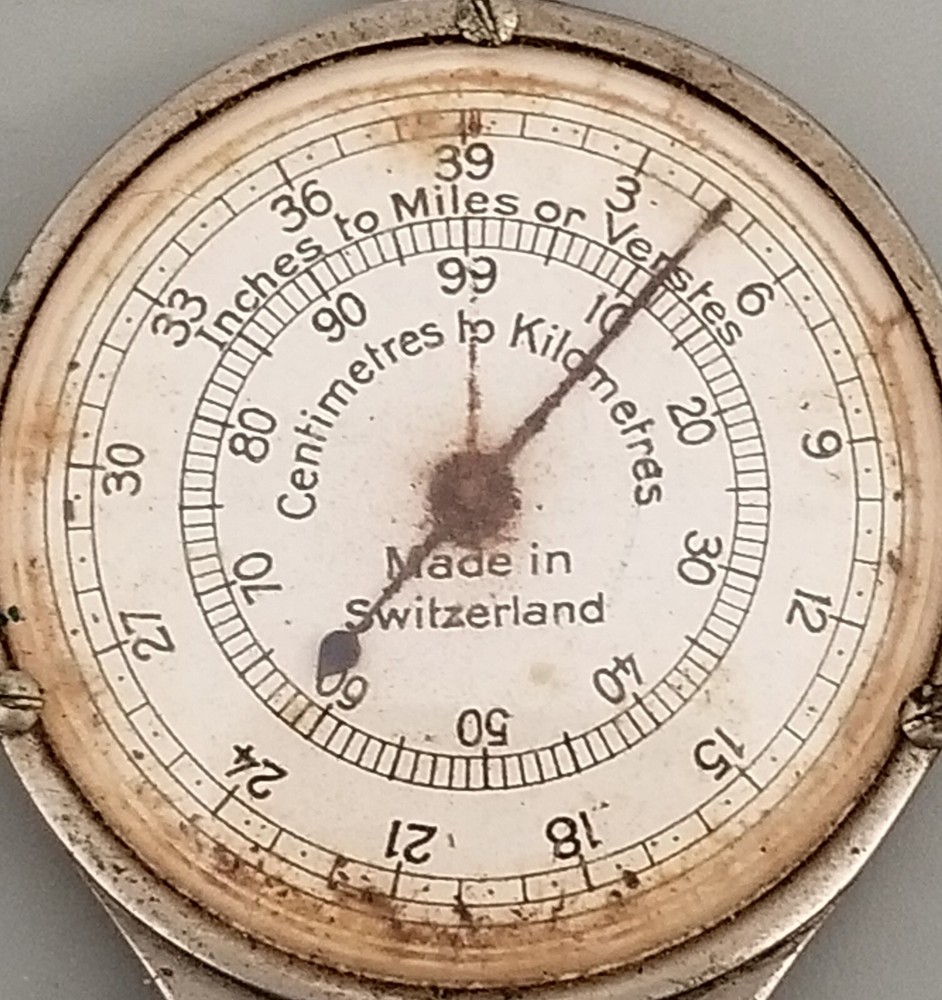 Vintage Map Measure Opsiometer Drafting Tool Switzerland