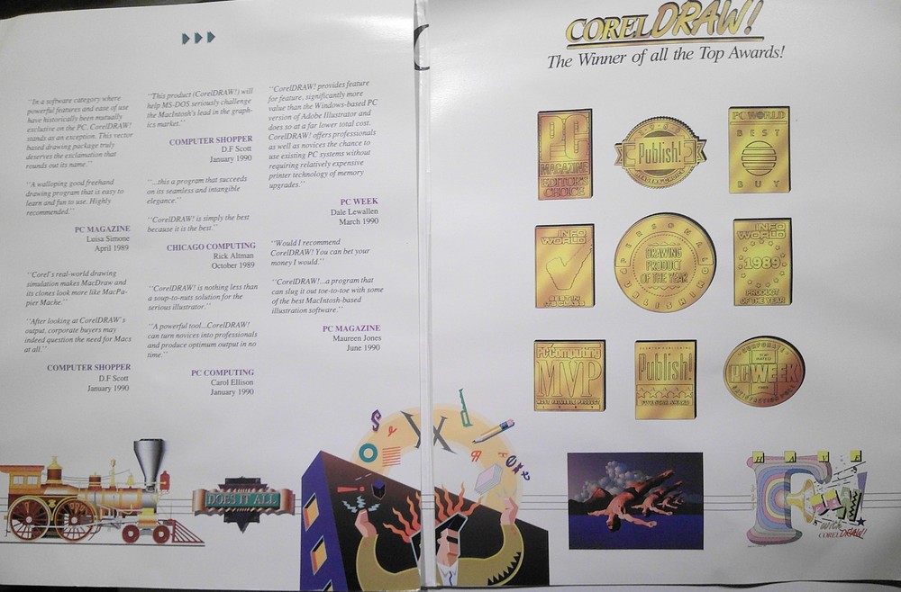 Add Flair! CorelDRAW! Brochure, 1990