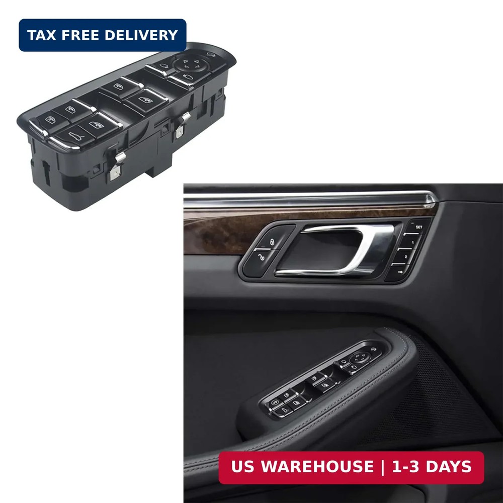 Master Power Window Switch fits Cayenne Panamera Macan 2011-2016, Driver Side Ma