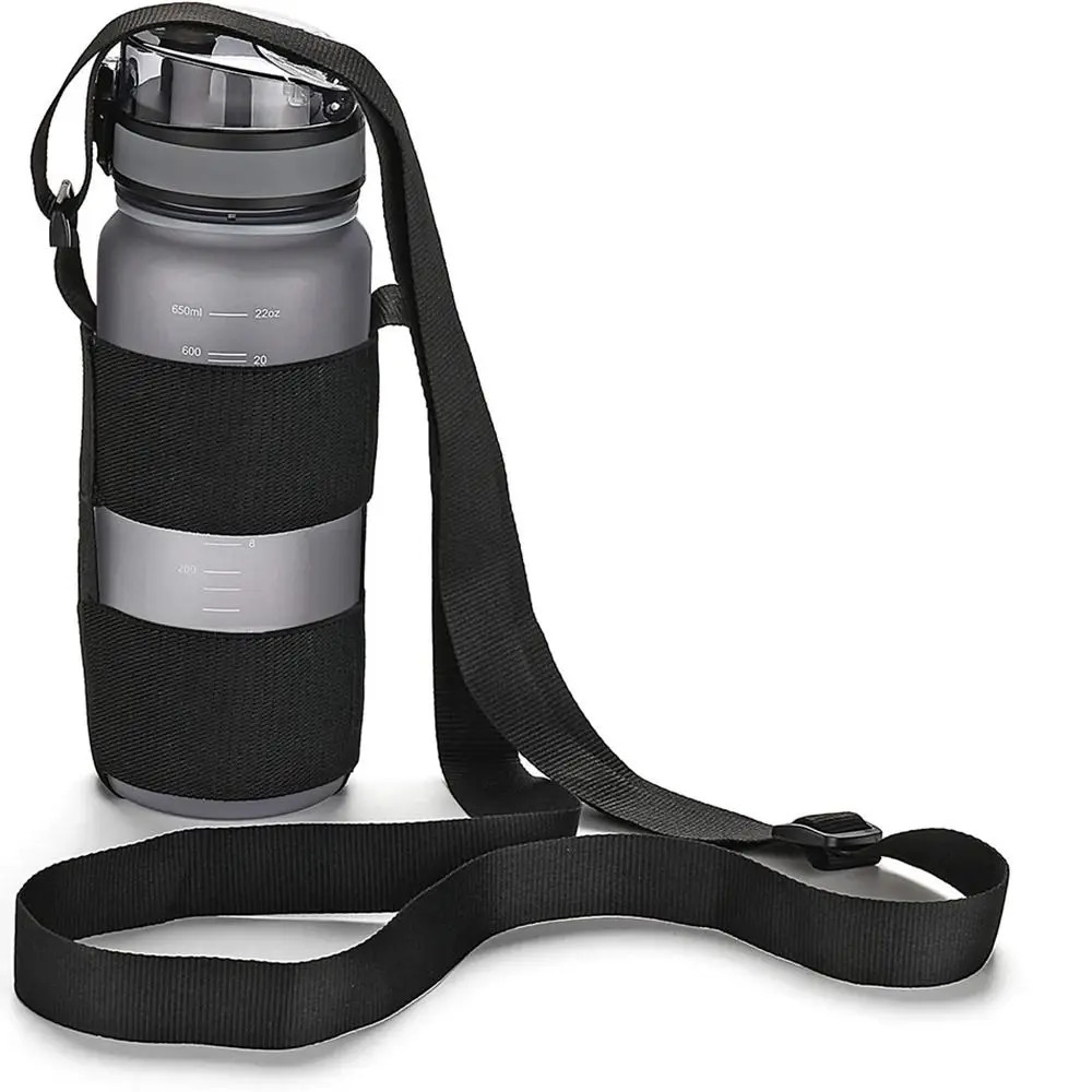 Durable Universal Water Bottle Carrier Sling Adjustable Elastic Bottle Shoulder