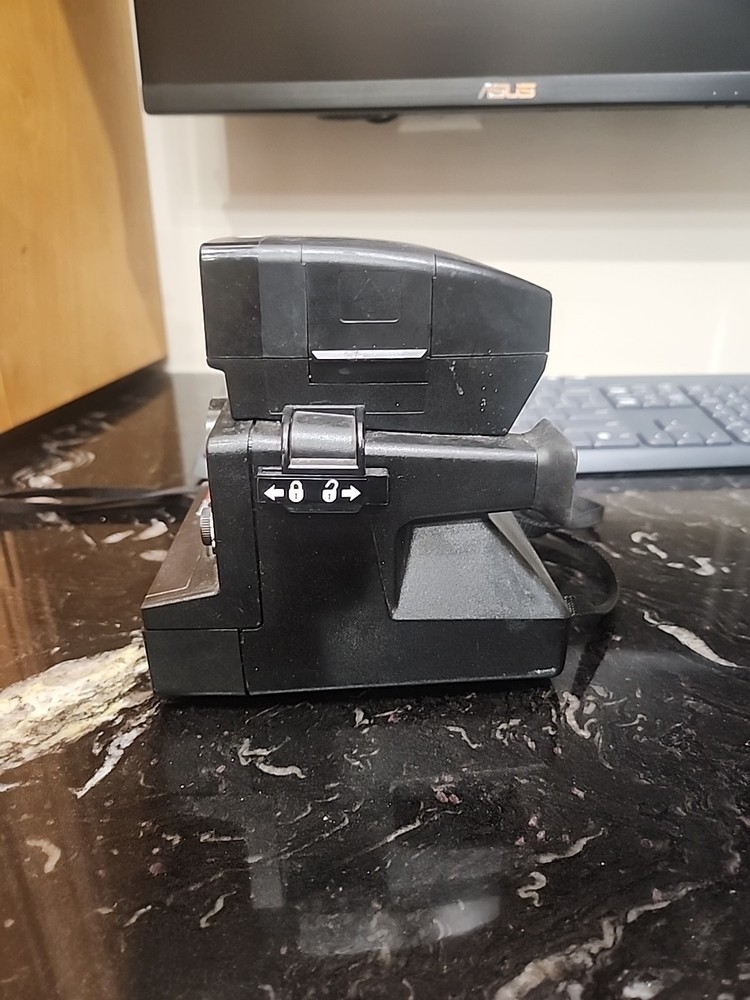 Polaroid Sonar One Step Pronto Land Camera + Polaroid 2209 Flash - UNTESTED PART