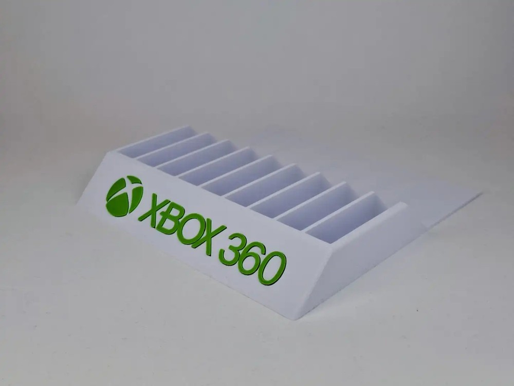 Xbox 360 Game Case Holder Display Stand Storage Rack Video Game Organizer White