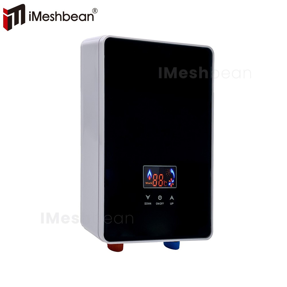 6500W 220V Kitchen Electric Hot Tankless Water Heater Instant Boiler w/Shower US