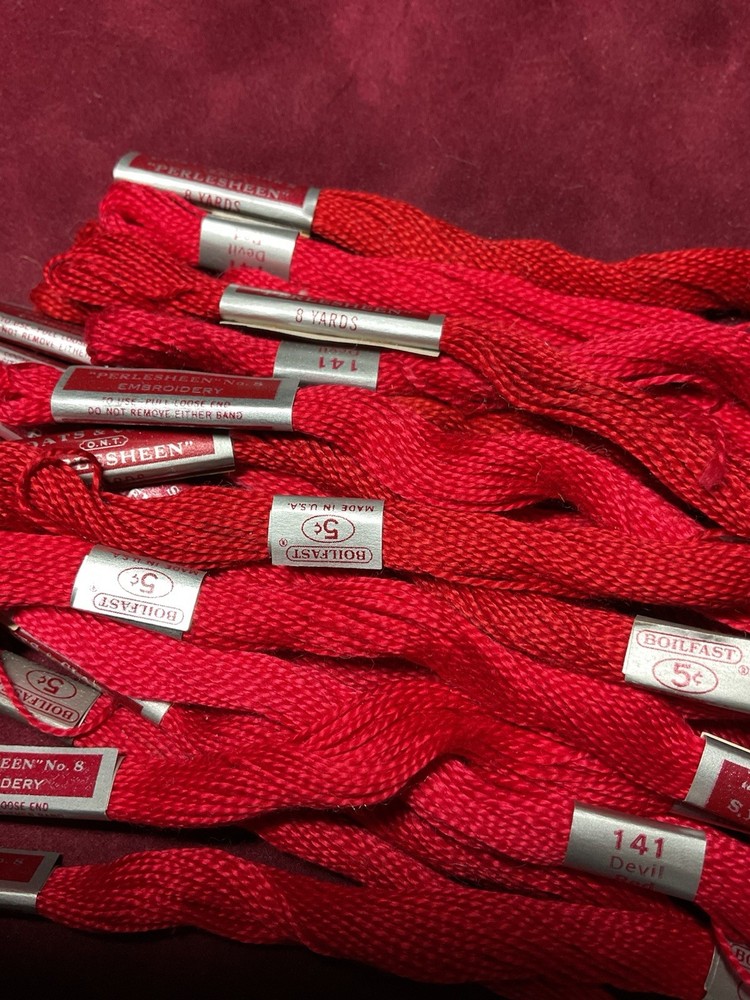 Red Perlesheen Embroidery Floss