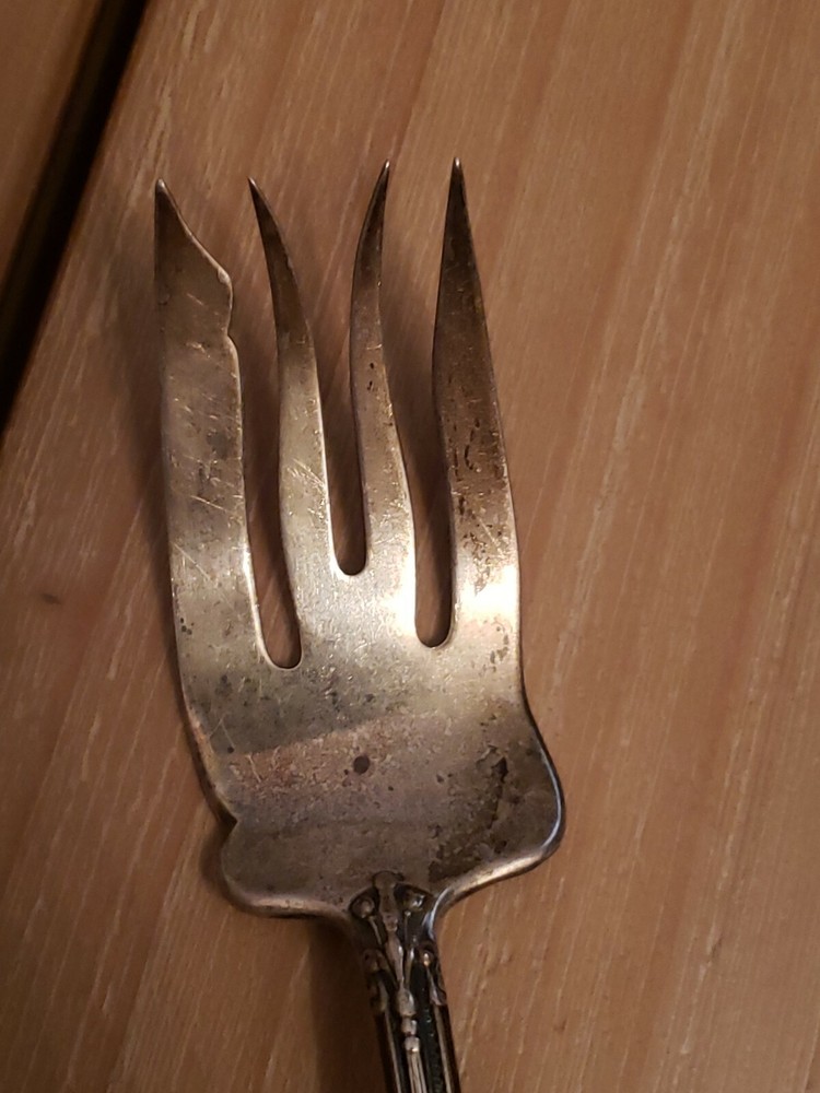 Vintsge GORHAM STERLING serving Fork 105 Grams Angel Cherub Artistic