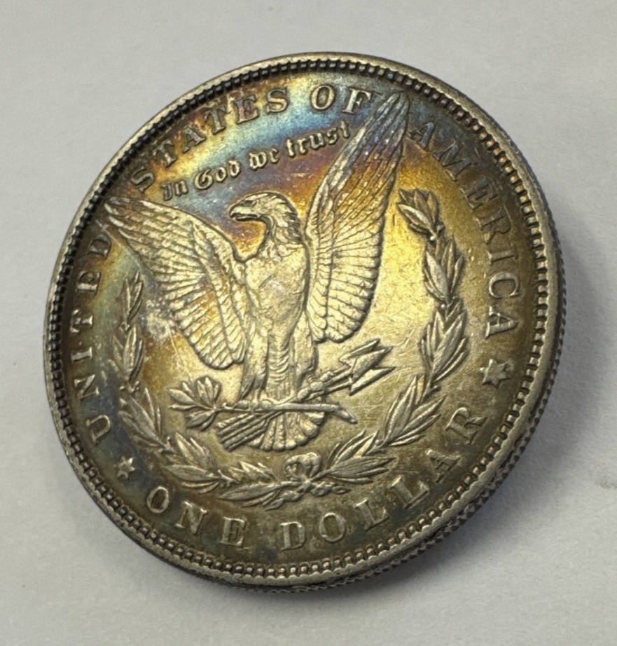 1885 P Morgan Silver Dollar Toned