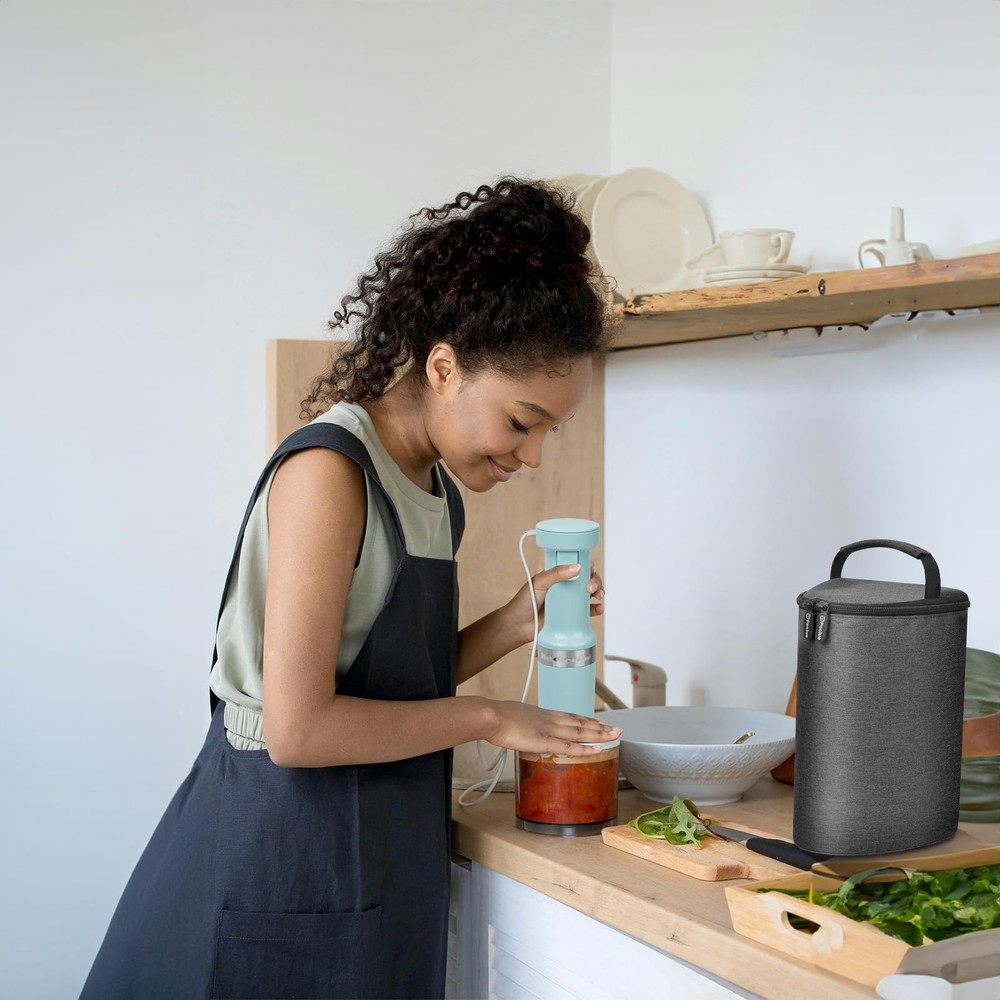 Immersion Blender Bag with KitchenAid Variable Speed Corded Hand Blender KHBV...