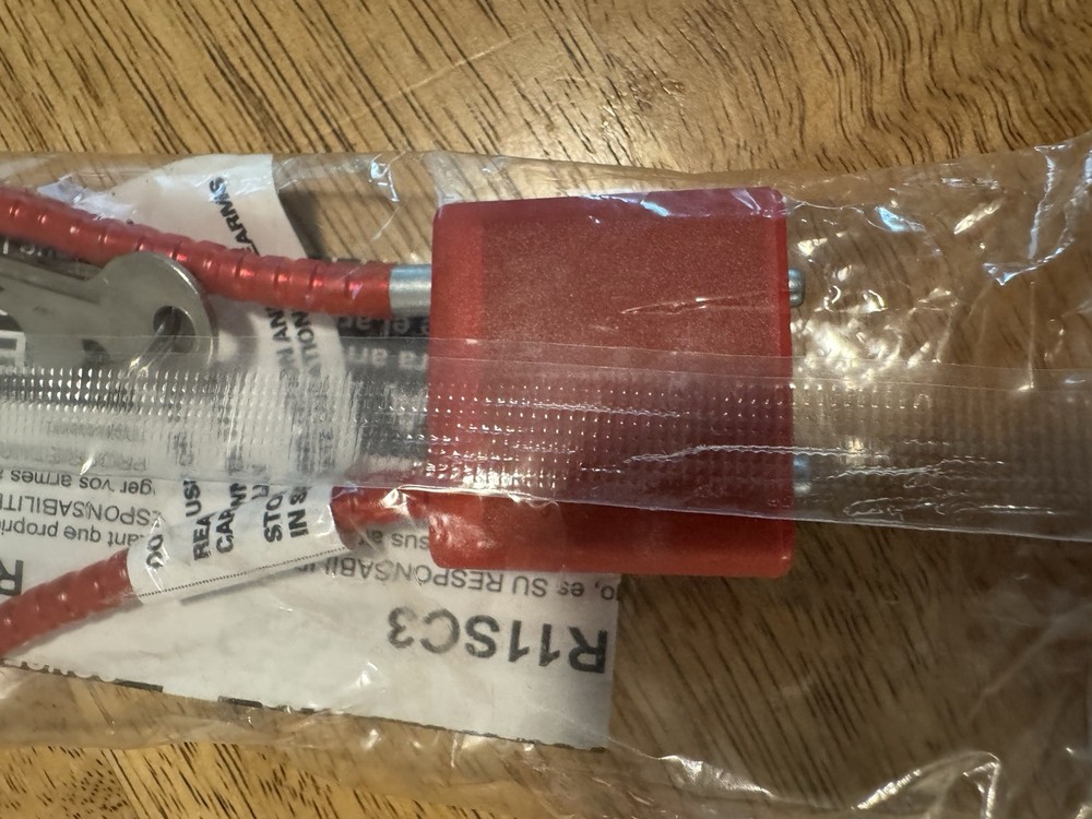 LockDown Red Cable Gun Lock with KEY NEW