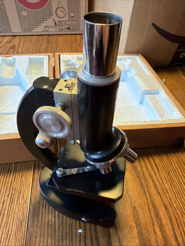 Vintage Tasco Deluxe High Quality Microscope Kit and Case