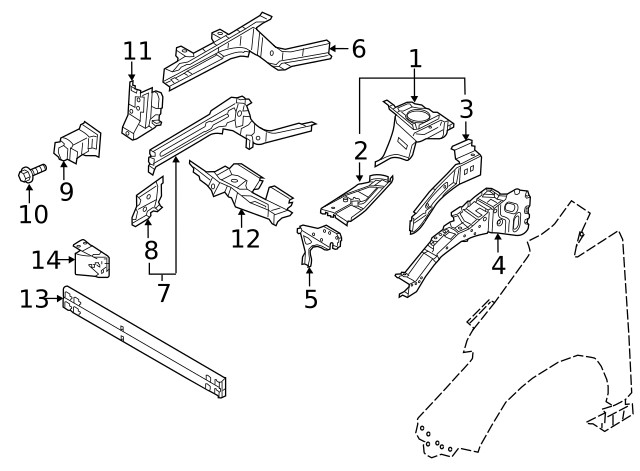 Genuine Nissan Inner Rail G5111-5SAMA