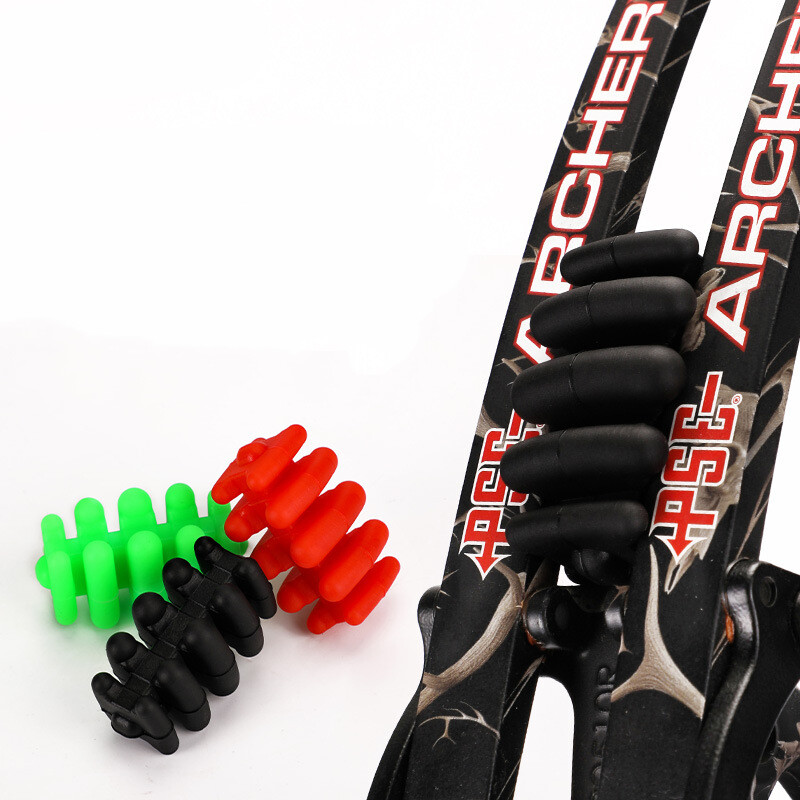 2pcs Shock Absorber Archery Compound Bow Stabilizer Silencer Limbs Dampener