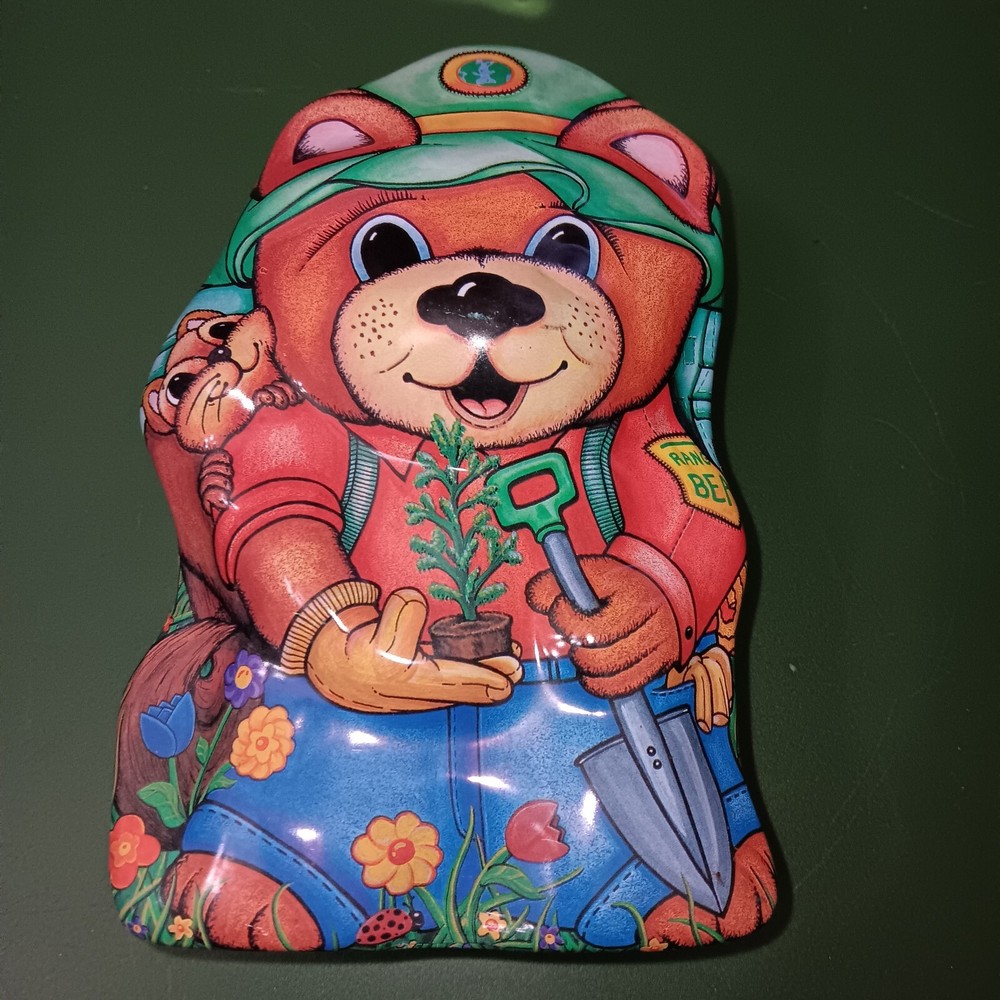 Ranger Bear Gardening Collectible Tin Container