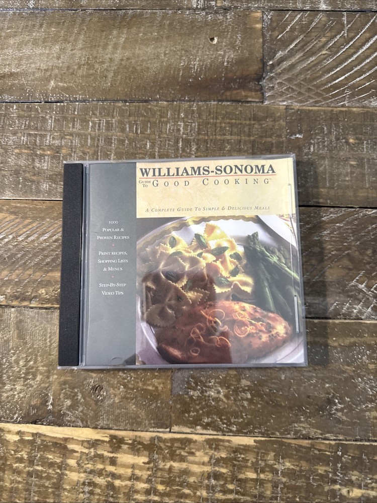 Williams Sonoma Good Cooking Recipes Software PC Cd Rom