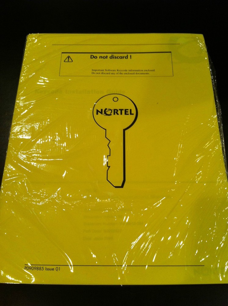Nortel Norstar Call Pilot 100 150 8 Voicemail Mailbox Seat Keycode NTKC0093 Code