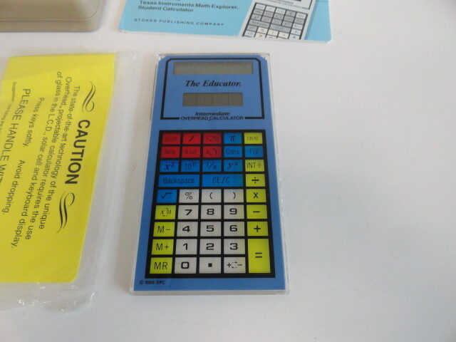 Lot of 5 The Educator Basic and Intermediate Overhead Calculator
