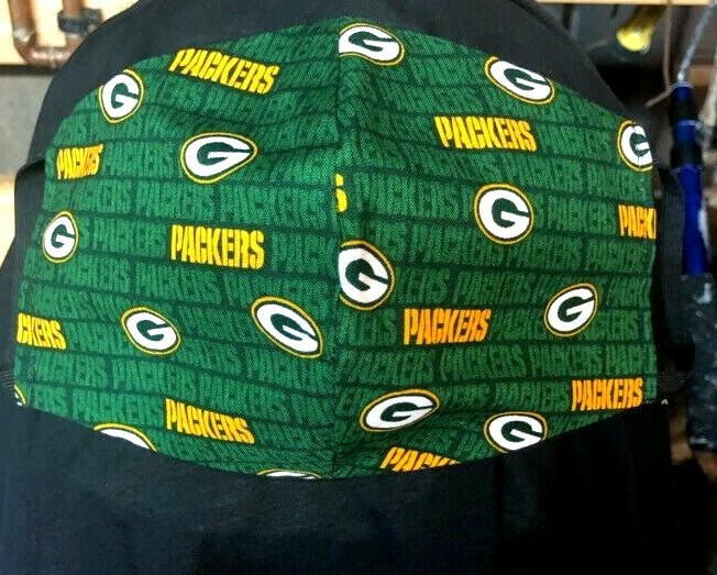 ***Green Bay Packers***  Cotton Face mask (handmade)