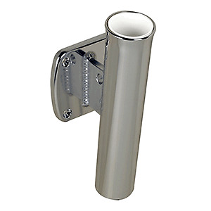 C.E. Smith 53750 Single Aluminum 5° Transom Mount Rod Holder