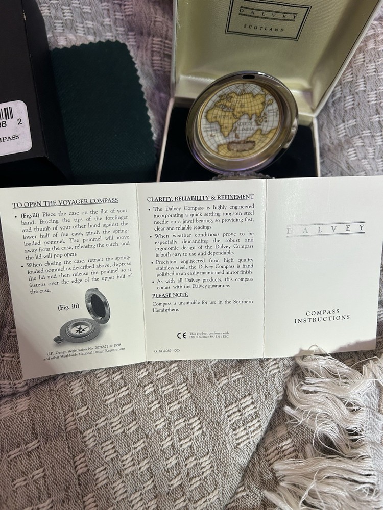 Dalvey Explorer Compass Made In Scotland Engraved