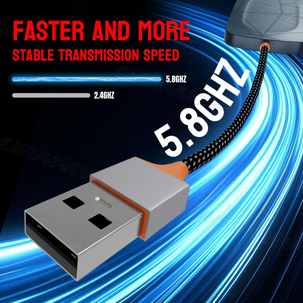 Wireless CarPlay/Android Auto Adapter For Apple Android Wireless Carplay Dongle