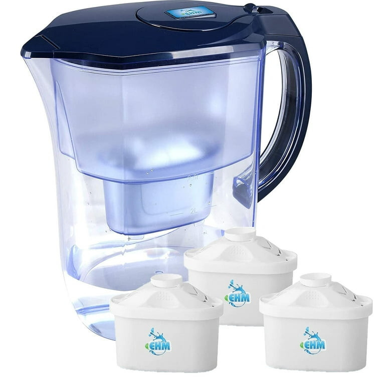 EHM Pure Flow 3 Pack Alkaline Water Filters Replacement Cartridge