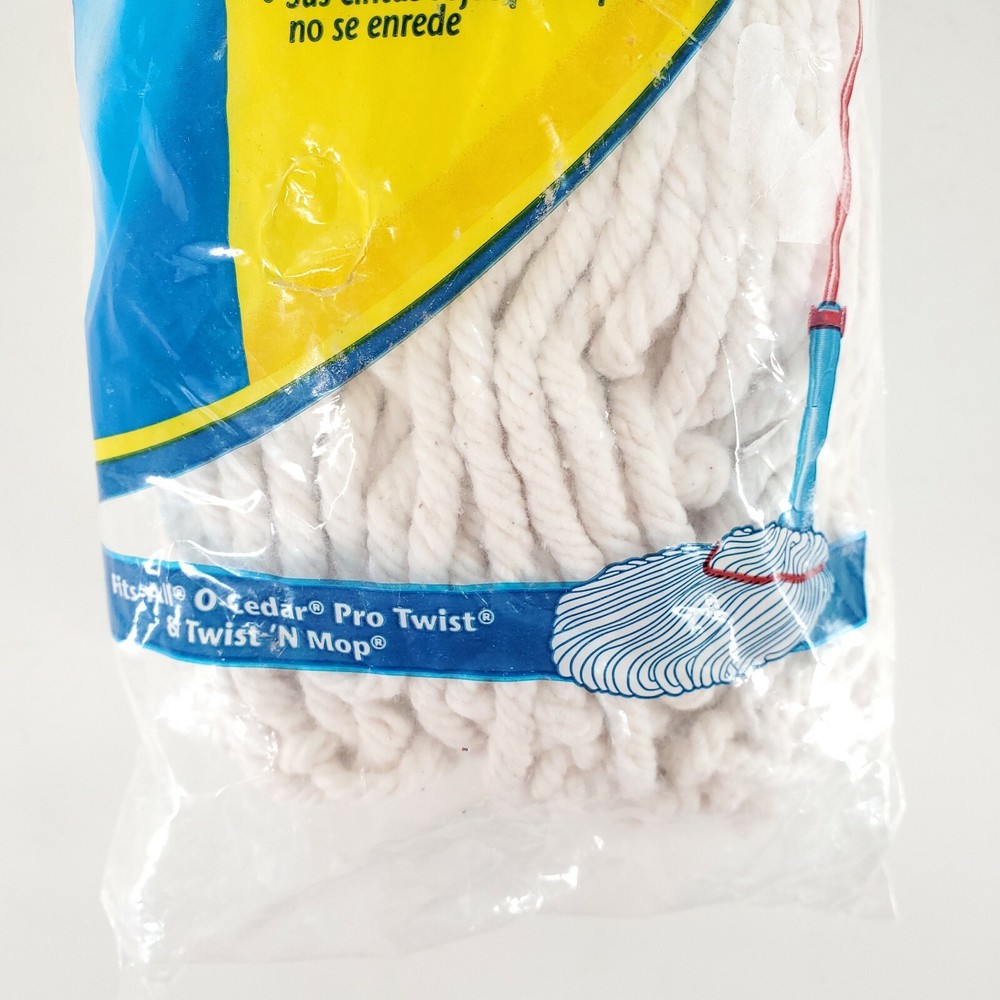 O-Cedar Pro Twist Plus Mop Head Refill Self Twisting Resist Tangling Scuff New