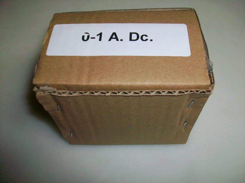 0 - 1 A. Dc. Panel METER NEW 4" X 3 1/2"
