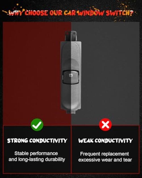 Power Window Switch A9065450913 Driver or Passenger Side Window Control