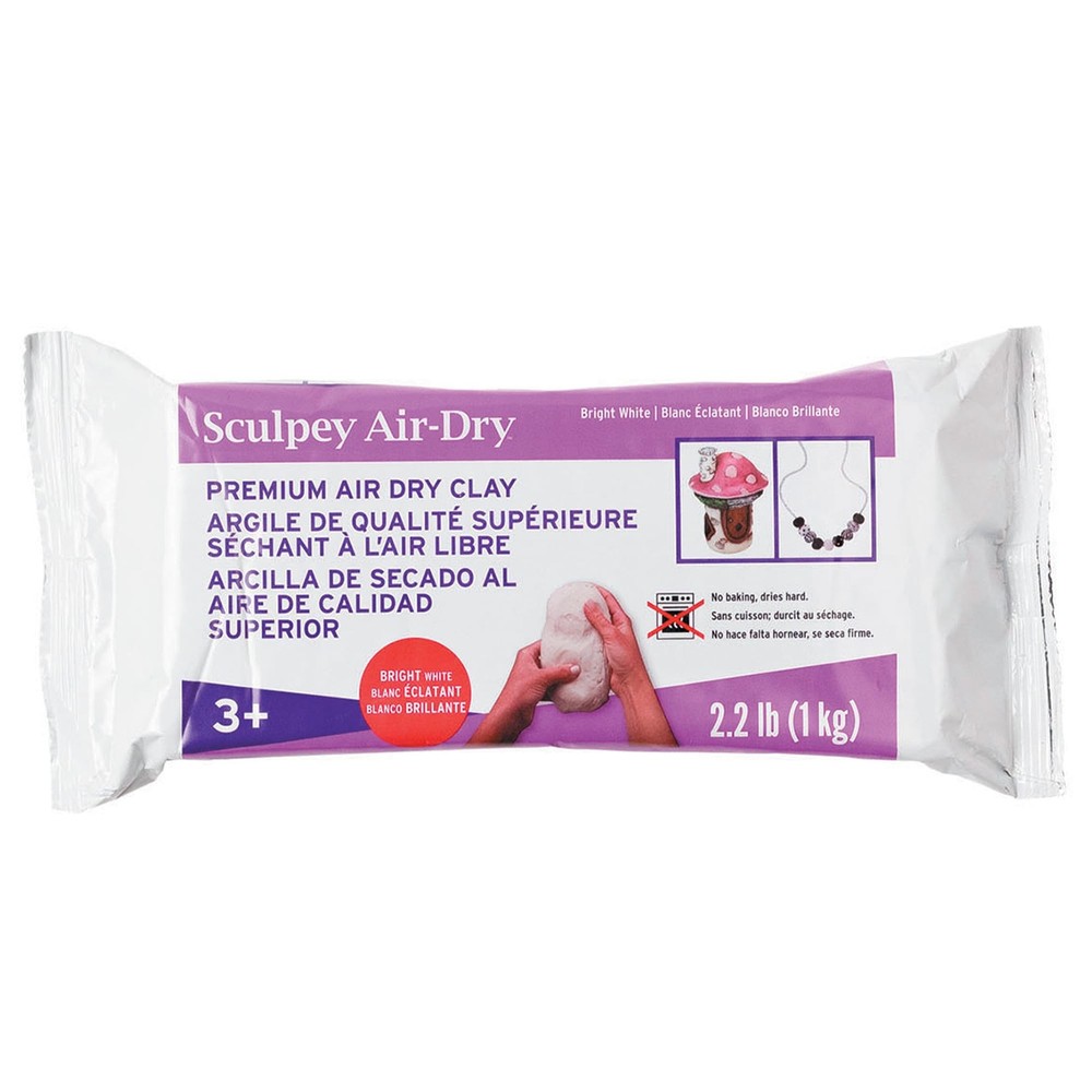 Model Air Dry Modeling Clay, White
