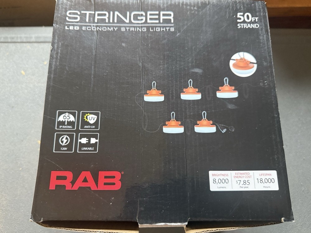 RAB Stringer led String Lights 50ft