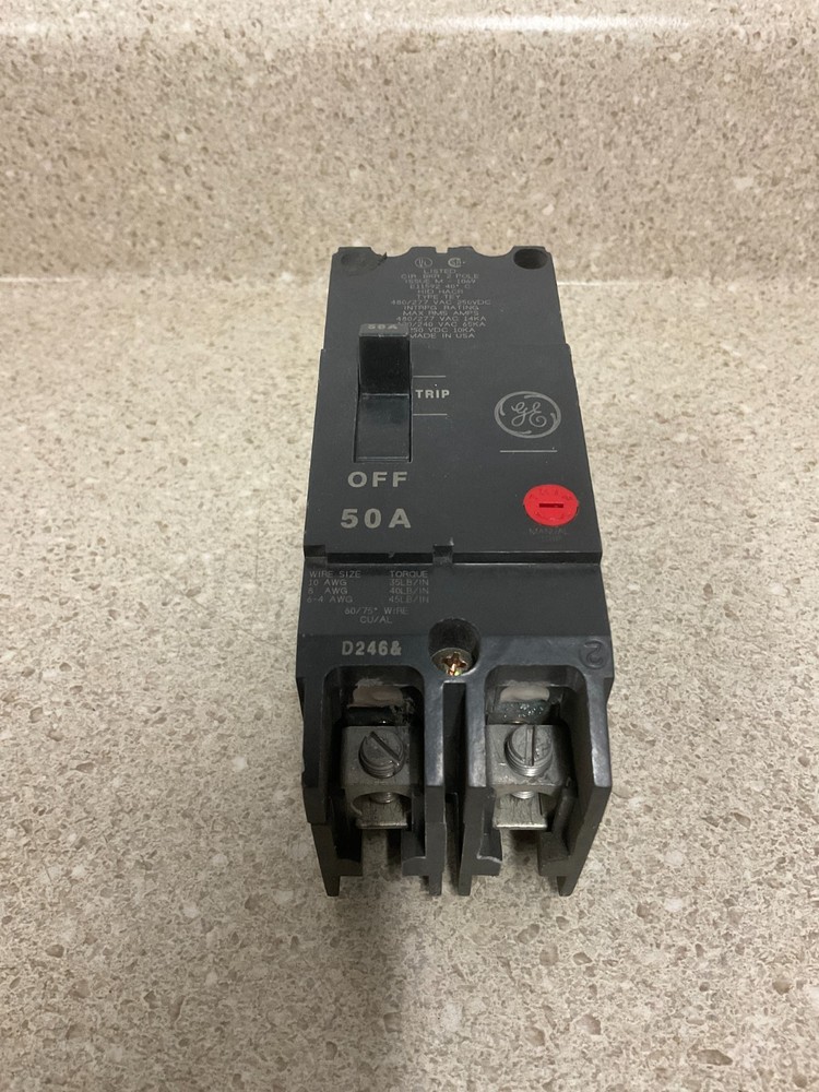 GE TEY 50Amp, 2Pole