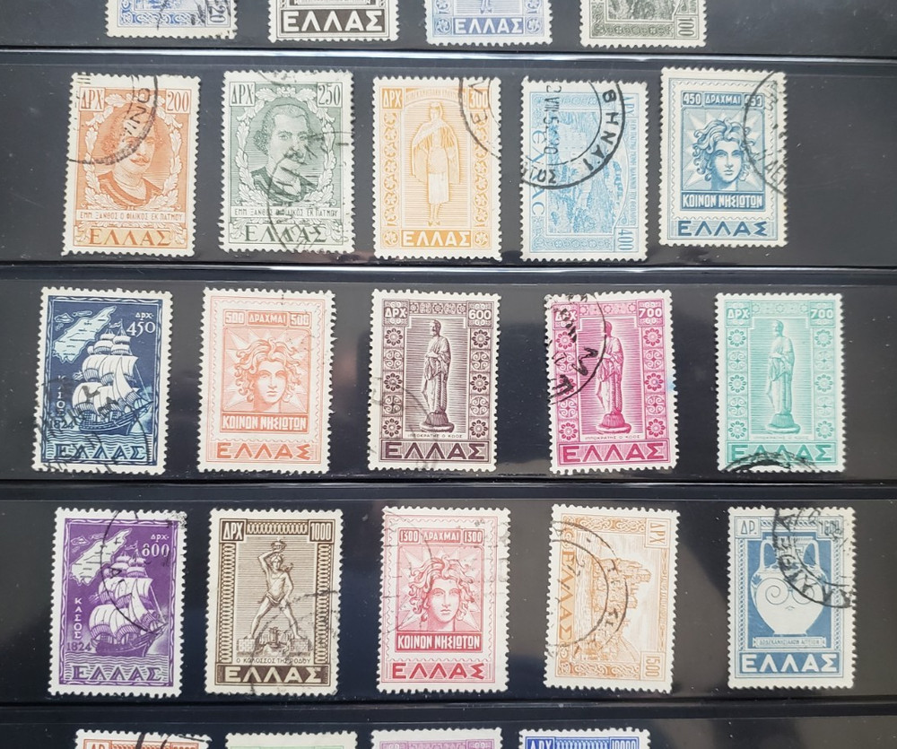 GREECE. 1947/51 DODECANESE UNION /COMPLETE SET USED 23 values