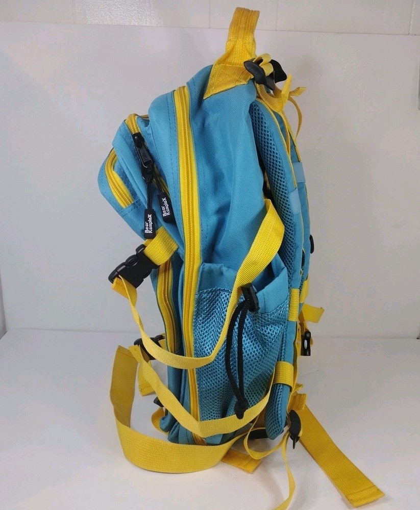Bear KompleX Military Hiking FlexPack Backpack Blue & Yellow With Patch