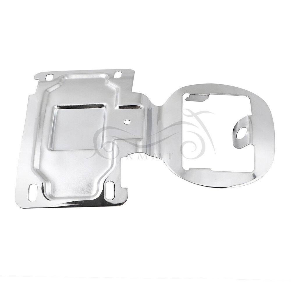 Chrome License Plate Relocator Bracket For Harley Electra Road Glide 2014-2020
