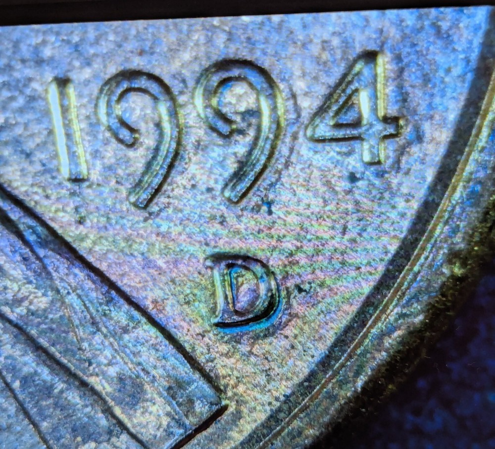 #20. 1994 Penny With Doubling Error In The Date